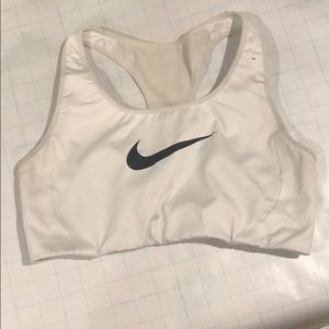 White High support Nike Sports bra